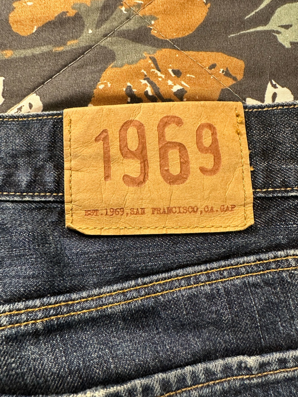GAP vintage 1969 low rise straight Japanese Dark Blue Denim Jeans